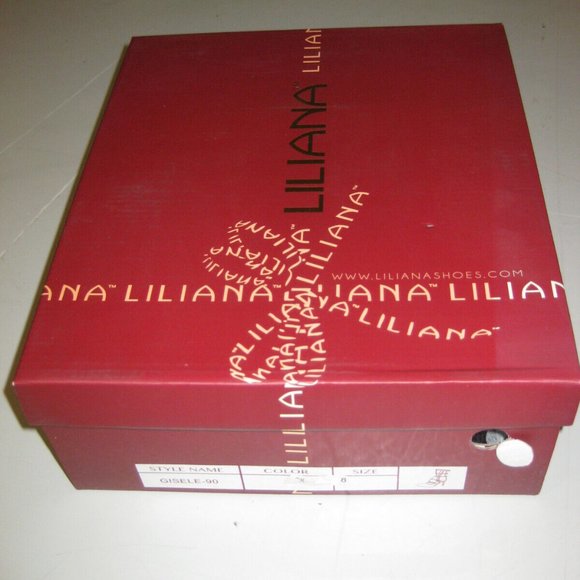 Liliana Black Calf-High Pointy Toe Open Back Caged Heel Gisele-90 Size 8 NIB - Picture 6 of 7